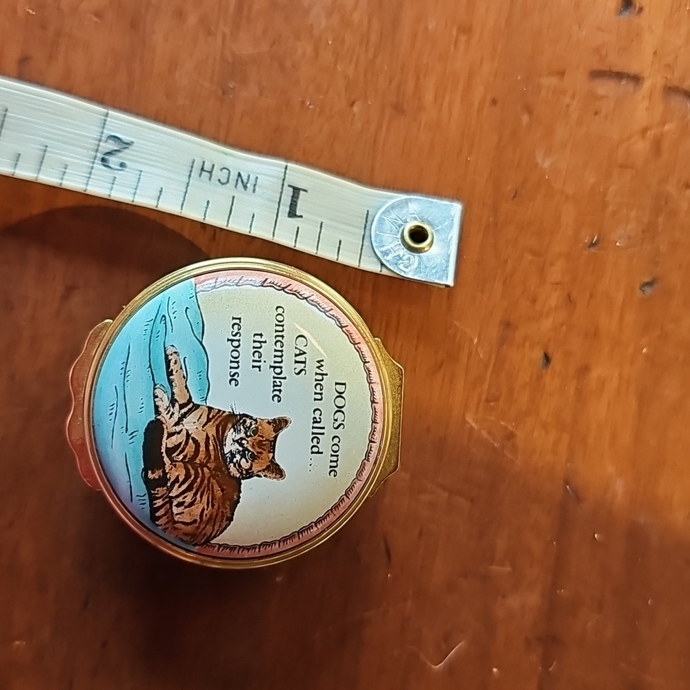 Cats Halcyon Days Enamel Box - Picture 4 of 4